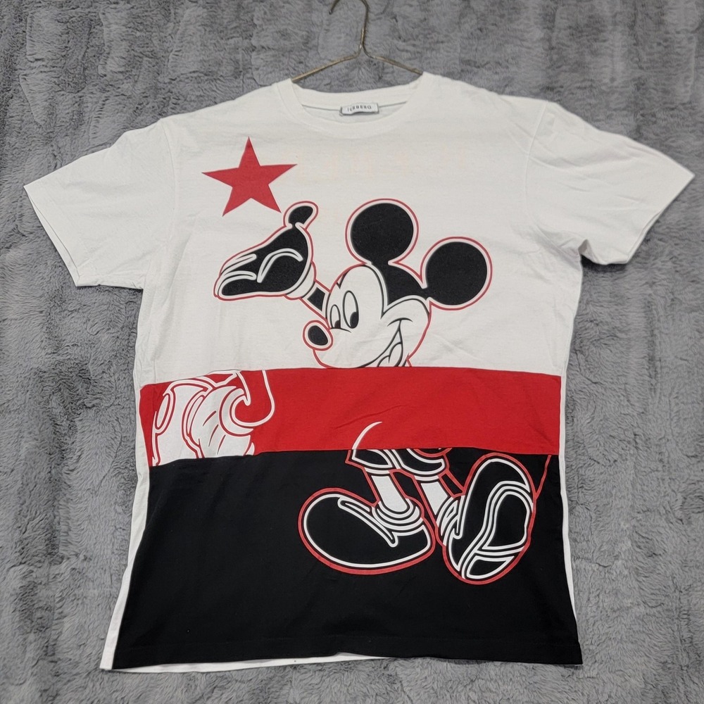 Iceberg Shirt Mens Medium Multicolor Mickey Mouse Colorblock Graphic Disney Tee